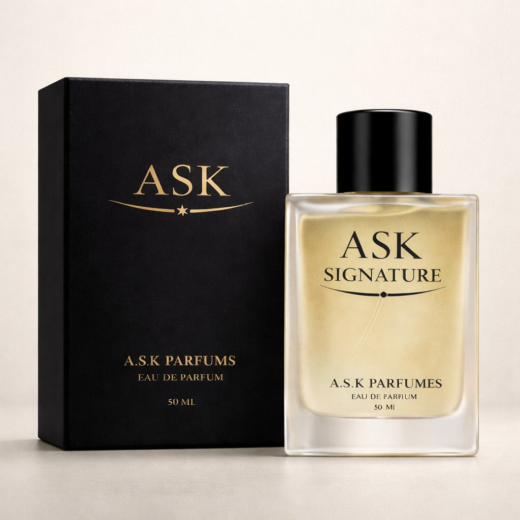 ASK Signature Key – Luxury Inspired Unisex EDP Perfume with Cardamom, Toffee & Amberwood - Office & Everyday Scent | 50ml